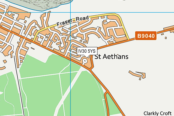 IV30 5YS map - OS VectorMap District (Ordnance Survey) IV30 5YS map - OS VectorMap District (Ordnance Survey)
