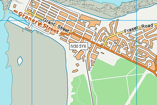 IV30 5YX map - OS VectorMap District (Ordnance Survey) IV30 5YX map - OS VectorMap District (Ordnance Survey)
