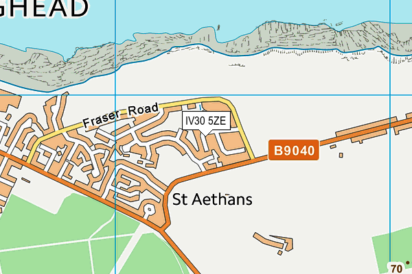 IV30 5ZE map - OS VectorMap District (Ordnance Survey) IV30 5ZE map - OS VectorMap District (Ordnance Survey)