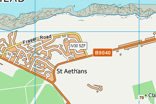 IV30 5ZF map - OS VectorMap District (Ordnance Survey) IV30 5ZF map - OS VectorMap District (Ordnance Survey)
