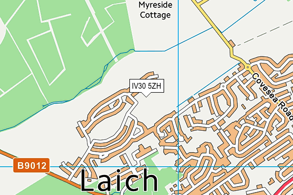 IV30 5ZH map - OS VectorMap District (Ordnance Survey) IV30 5ZH map - OS VectorMap District (Ordnance Survey)