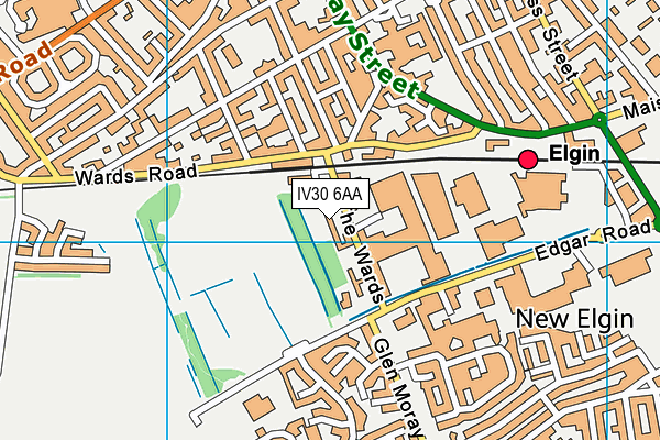 IV30 6AA map - OS VectorMap District (Ordnance Survey) IV30 6AA map - OS VectorMap District (Ordnance Survey)