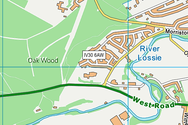 IV30 6AW map - OS VectorMap District (Ordnance Survey) IV30 6AW map - OS VectorMap District (Ordnance Survey)