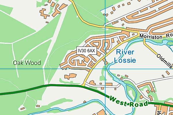 IV30 6AX map - OS VectorMap District (Ordnance Survey) IV30 6AX map - OS VectorMap District (Ordnance Survey)