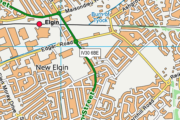 IV30 6BE map - OS VectorMap District (Ordnance Survey) IV30 6BE map - OS VectorMap District (Ordnance Survey)