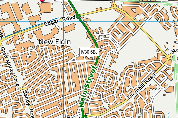 IV30 6BJ map - OS VectorMap District (Ordnance Survey) IV30 6BJ map - OS VectorMap District (Ordnance Survey)