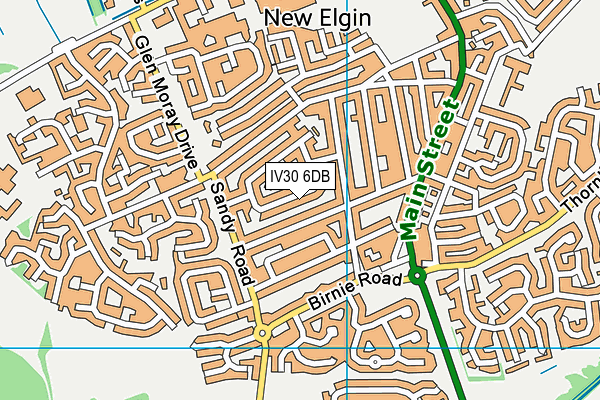 IV30 6DB map - OS VectorMap District (Ordnance Survey) IV30 6DB map - OS VectorMap District (Ordnance Survey)