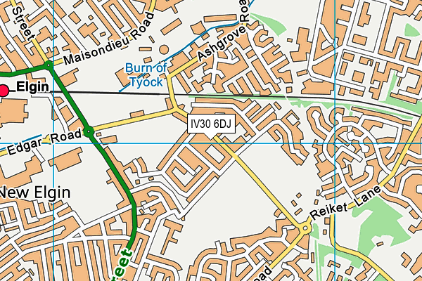 IV30 6DJ map - OS VectorMap District (Ordnance Survey) IV30 6DJ map - OS VectorMap District (Ordnance Survey)