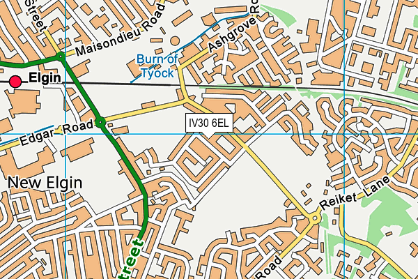 IV30 6EL map - OS VectorMap District (Ordnance Survey) IV30 6EL map - OS VectorMap District (Ordnance Survey)