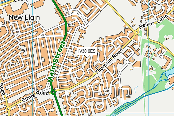 IV30 6ES map - OS VectorMap District (Ordnance Survey)