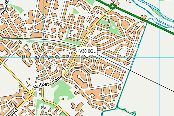 IV30 6GL map - OS VectorMap District (Ordnance Survey) IV30 6GL map - OS VectorMap District (Ordnance Survey)