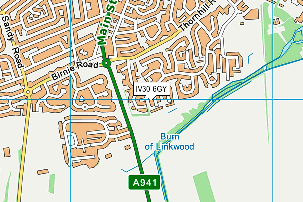 IV30 6GY map - OS VectorMap District (Ordnance Survey) IV30 6GY map - OS VectorMap District (Ordnance Survey)