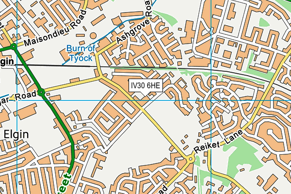 IV30 6HE map - OS VectorMap District (Ordnance Survey) IV30 6HE map - OS VectorMap District (Ordnance Survey)