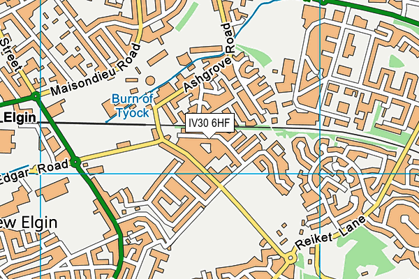 IV30 6HF map - OS VectorMap District (Ordnance Survey)
