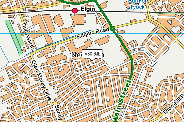IV30 6JL map - OS VectorMap District (Ordnance Survey) IV30 6JL map - OS VectorMap District (Ordnance Survey)
