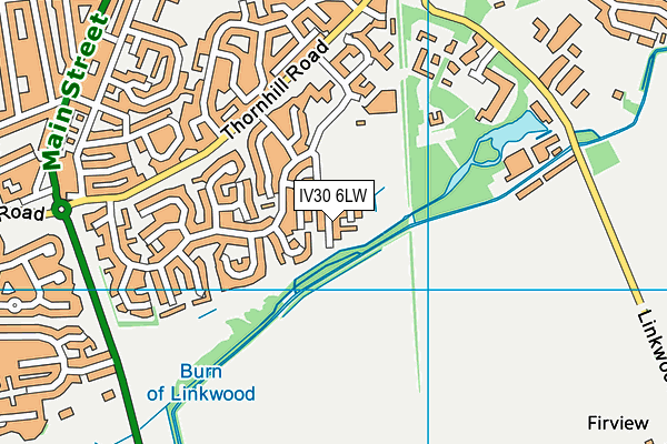 IV30 6LW map - OS VectorMap District (Ordnance Survey) IV30 6LW map - OS VectorMap District (Ordnance Survey)