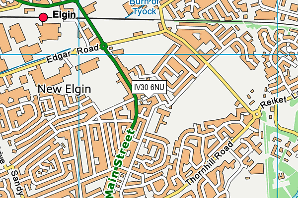 IV30 6NU map - OS VectorMap District (Ordnance Survey) IV30 6NU map - OS VectorMap District (Ordnance Survey)