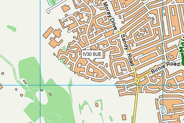 IV30 6UE map - OS VectorMap District (Ordnance Survey) IV30 6UE map - OS VectorMap District (Ordnance Survey)