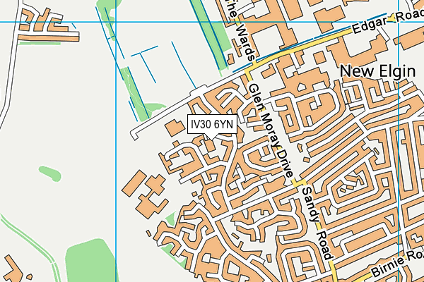 IV30 6YN map - OS VectorMap District (Ordnance Survey) IV30 6YN map - OS VectorMap District (Ordnance Survey)