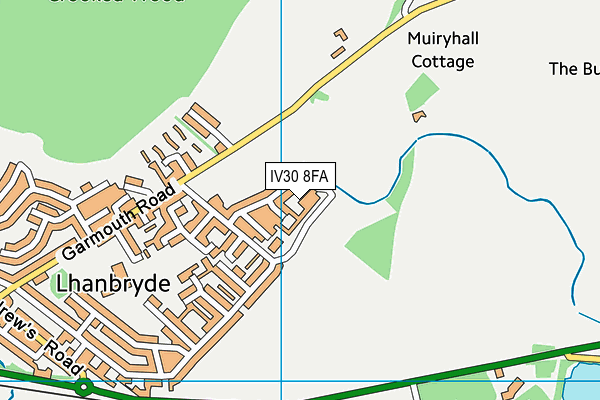 IV30 8FA map - OS VectorMap District (Ordnance Survey) IV30 8FA map - OS VectorMap District (Ordnance Survey)