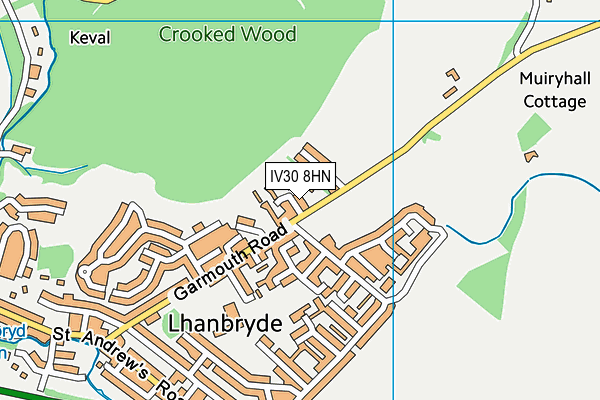 IV30 8HN map - OS VectorMap District (Ordnance Survey) IV30 8HN map - OS VectorMap District (Ordnance Survey)