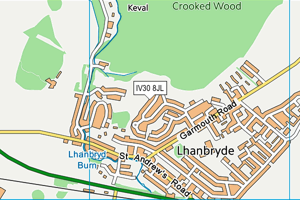 IV30 8JL map - OS VectorMap District (Ordnance Survey) IV30 8JL map - OS VectorMap District (Ordnance Survey)