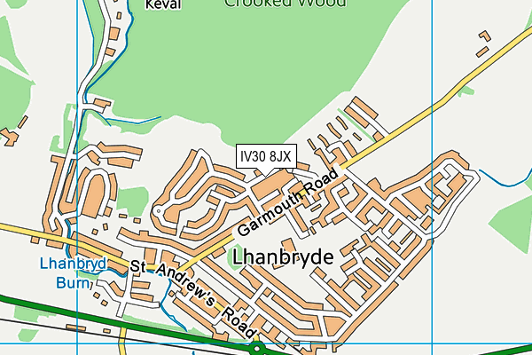 IV30 8JX map - OS VectorMap District (Ordnance Survey) IV30 8JX map - OS VectorMap District (Ordnance Survey)