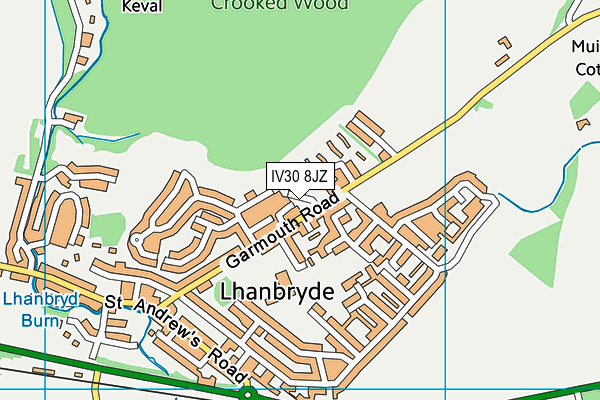 IV30 8JZ map - OS VectorMap District (Ordnance Survey) IV30 8JZ map - OS VectorMap District (Ordnance Survey)