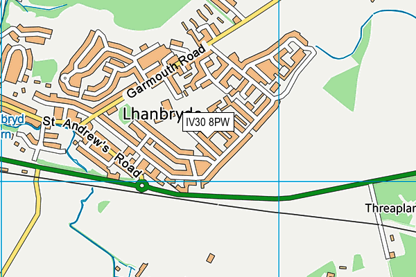 IV30 8PW map - OS VectorMap District (Ordnance Survey) IV30 8PW map - OS VectorMap District (Ordnance Survey)
