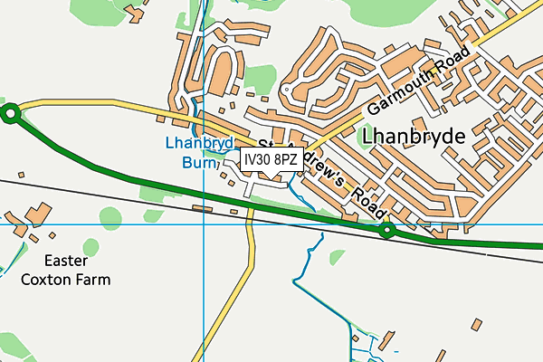 IV30 8PZ map - OS VectorMap District (Ordnance Survey) IV30 8PZ map - OS VectorMap District (Ordnance Survey)