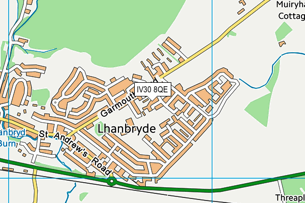 IV30 8QE map - OS VectorMap District (Ordnance Survey) IV30 8QE map - OS VectorMap District (Ordnance Survey)