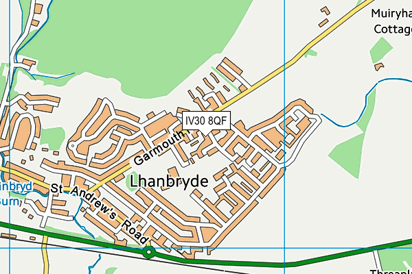 IV30 8QF map - OS VectorMap District (Ordnance Survey) IV30 8QF map - OS VectorMap District (Ordnance Survey)