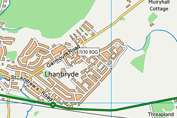 IV30 8QG map - OS VectorMap District (Ordnance Survey) IV30 8QG map - OS VectorMap District (Ordnance Survey)