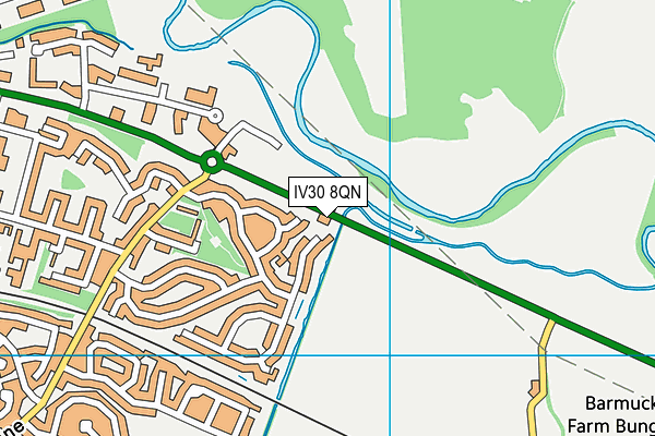 IV30 8QN map - OS VectorMap District (Ordnance Survey) IV30 8QN map - OS VectorMap District (Ordnance Survey)
