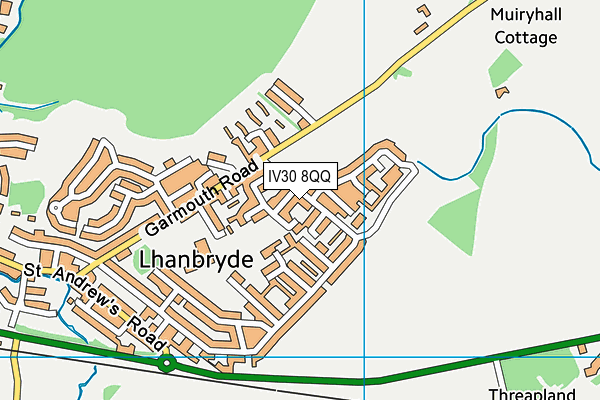 IV30 8QQ map - OS VectorMap District (Ordnance Survey) IV30 8QQ map - OS VectorMap District (Ordnance Survey)