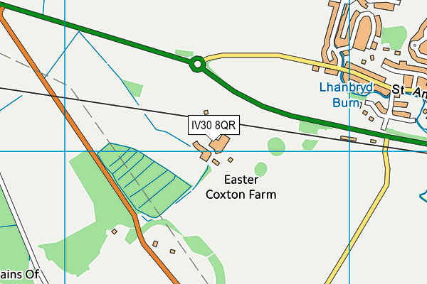 IV30 8QR map - OS VectorMap District (Ordnance Survey) IV30 8QR map - OS VectorMap District (Ordnance Survey)