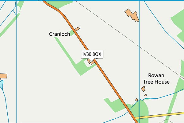 IV30 8QX map - OS VectorMap District (Ordnance Survey) IV30 8QX map - OS VectorMap District (Ordnance Survey)