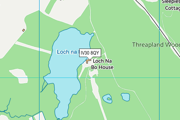 IV30 8QY map - OS VectorMap District (Ordnance Survey) IV30 8QY map - OS VectorMap District (Ordnance Survey)