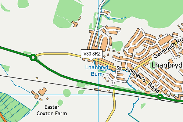 IV30 8RZ map - OS VectorMap District (Ordnance Survey) IV30 8RZ map - OS VectorMap District (Ordnance Survey)