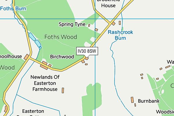 IV30 8SW map - OS VectorMap District (Ordnance Survey) IV30 8SW map - OS VectorMap District (Ordnance Survey)
