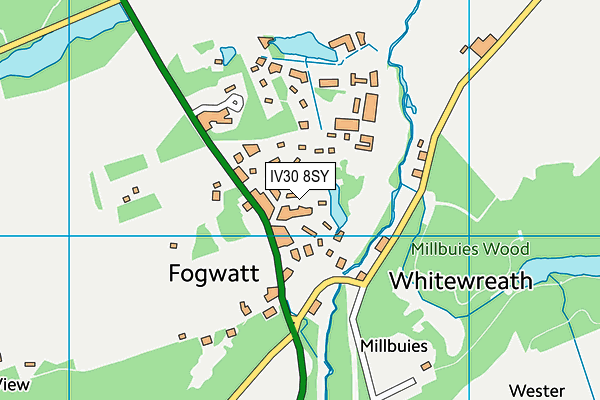 IV30 8SY map - OS VectorMap District (Ordnance Survey) IV30 8SY map - OS VectorMap District (Ordnance Survey)