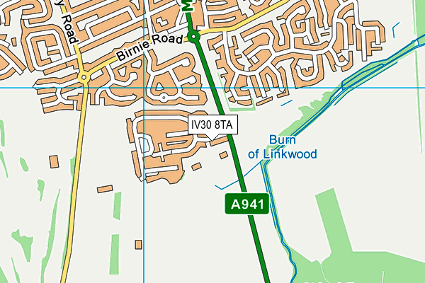 IV30 8TA map - OS VectorMap District (Ordnance Survey) IV30 8TA map - OS VectorMap District (Ordnance Survey)