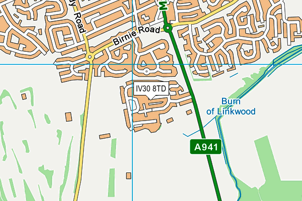 IV30 8TD map - OS VectorMap District (Ordnance Survey) IV30 8TD map - OS VectorMap District (Ordnance Survey)