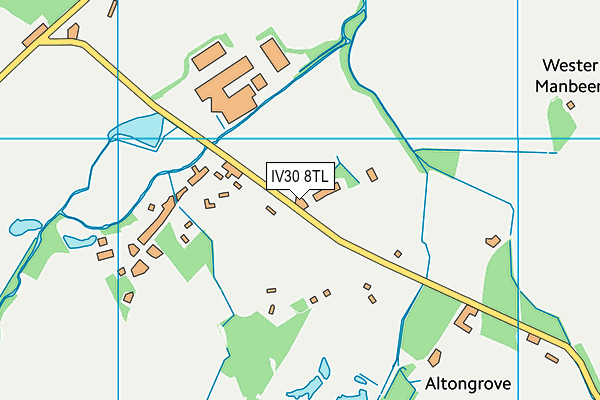 IV30 8TL map - OS VectorMap District (Ordnance Survey) IV30 8TL map - OS VectorMap District (Ordnance Survey)