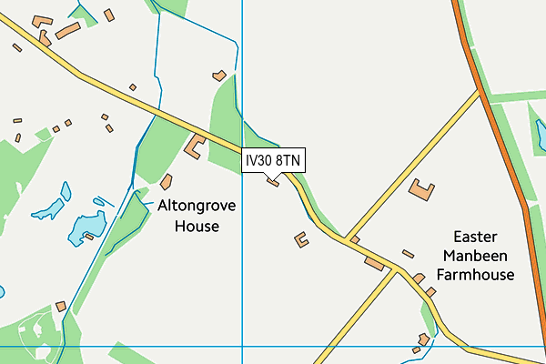 IV30 8TN map - OS VectorMap District (Ordnance Survey) IV30 8TN map - OS VectorMap District (Ordnance Survey)