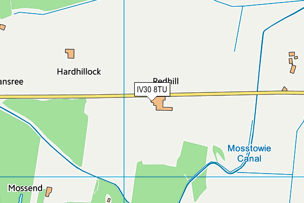 IV30 8TU map - OS VectorMap District (Ordnance Survey) IV30 8TU map - OS VectorMap District (Ordnance Survey)