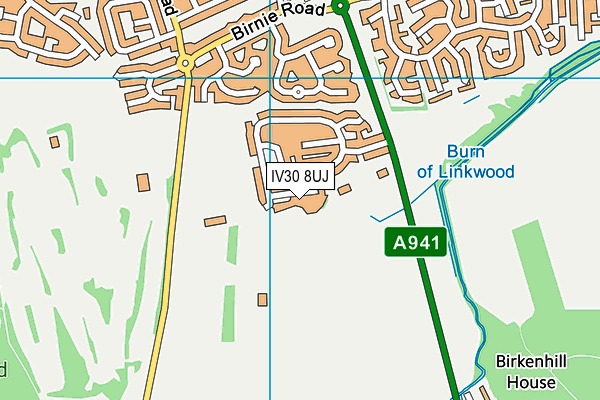 IV30 8UJ map - OS VectorMap District (Ordnance Survey) IV30 8UJ map - OS VectorMap District (Ordnance Survey)