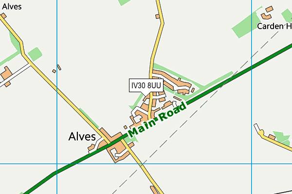 IV30 8UU map - OS VectorMap District (Ordnance Survey) IV30 8UU map - OS VectorMap District (Ordnance Survey)