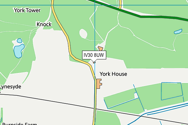 IV30 8UW map - OS VectorMap District (Ordnance Survey) IV30 8UW map - OS VectorMap District (Ordnance Survey)