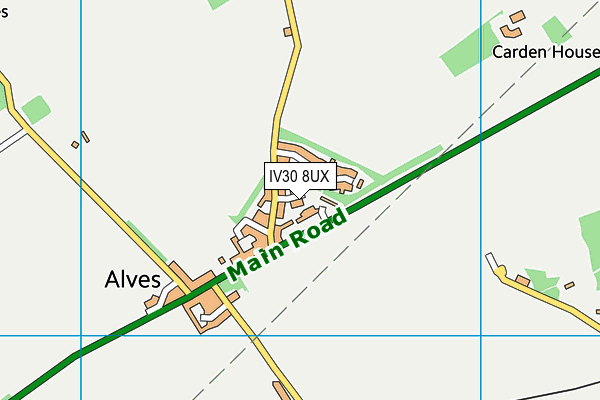 IV30 8UX map - OS VectorMap District (Ordnance Survey) IV30 8UX map - OS VectorMap District (Ordnance Survey)